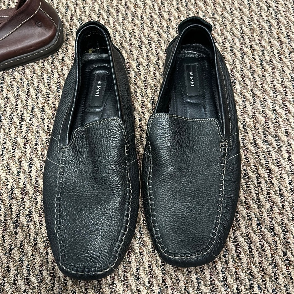 Men’s alfani leather slip on shoes